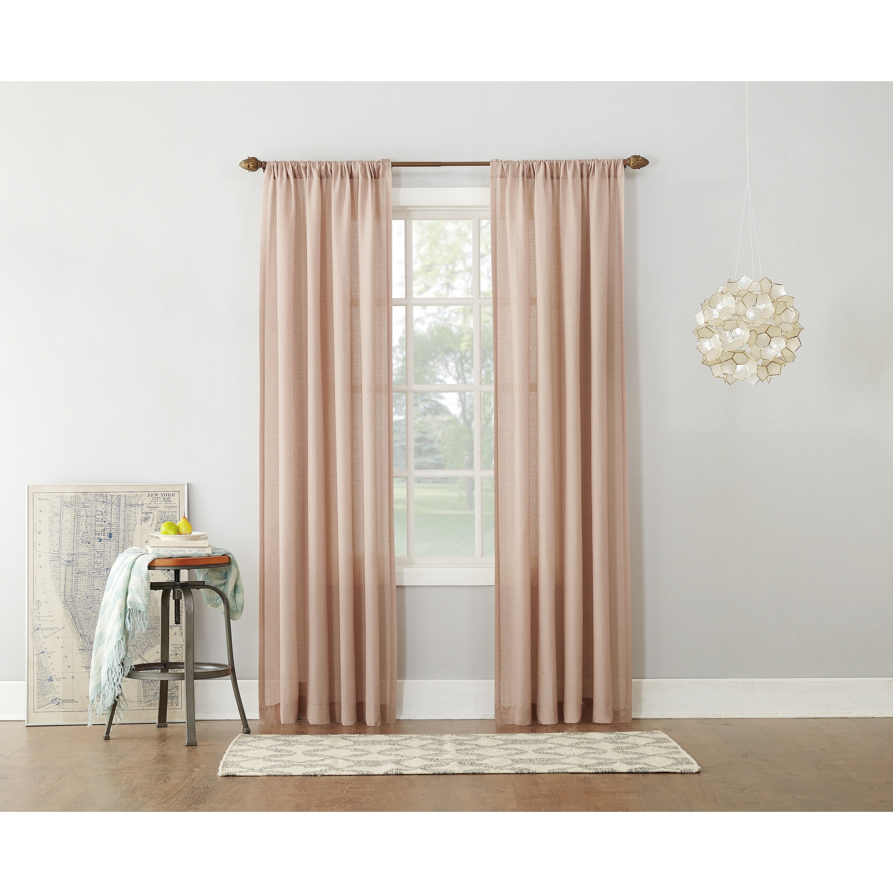Shop No 918 Amalfi Linen Blend Textured Sheer Rod Pocket Single