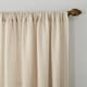 preview thumbnail 2 of 22, No. 918 Amalfi Linen Blend Textured Sheer Rod Pocket Single Curtain Panel, Single Panel
