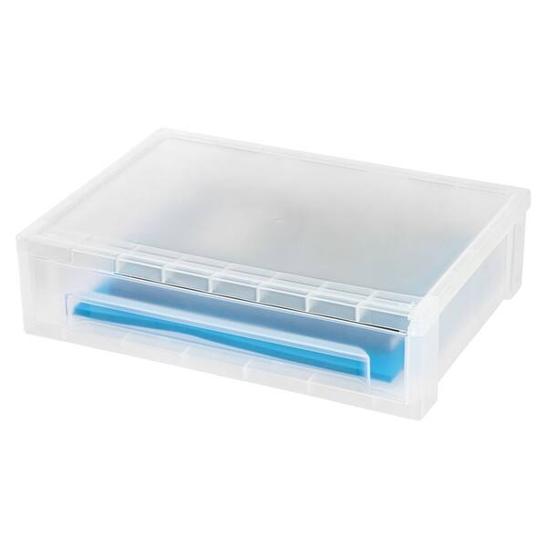 Shop Iris Large Desktop Stacking Drawer 6 Pack Clear Free