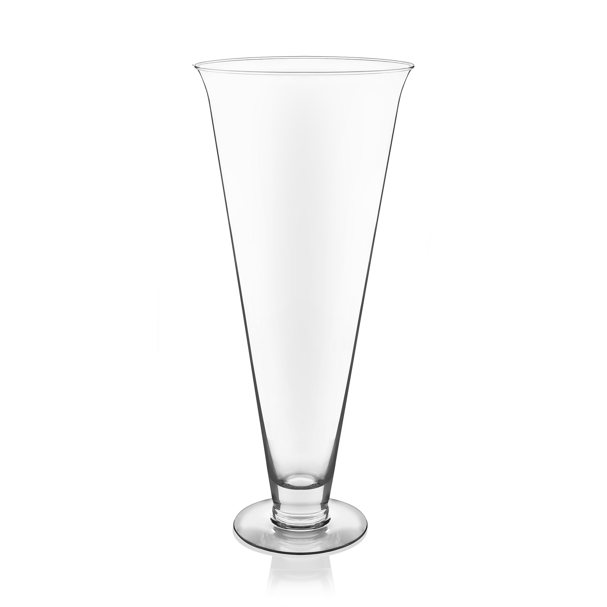 Shop Libbey Flare 18 Inch Glass Vase Free Shipping Today