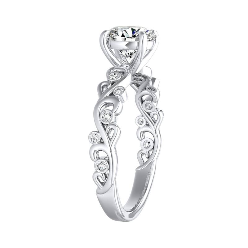 Auriya 14k Gold 1ctw Vintage Oval-cut Solitaire Diamond Engagement Ring