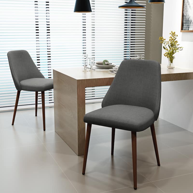 Marlee Mid Century Fabric Dining Chair (Set of 2) by Christopher Knight Home