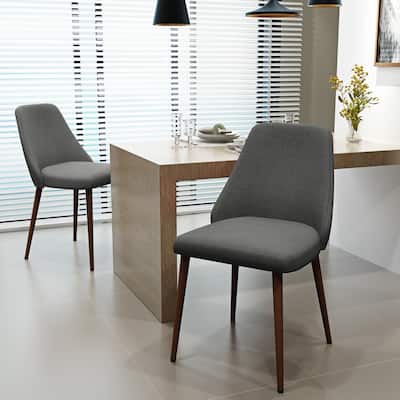 Marlee Mid Century Fabric Dining Chair (Set of 2) by Christopher Knight Home