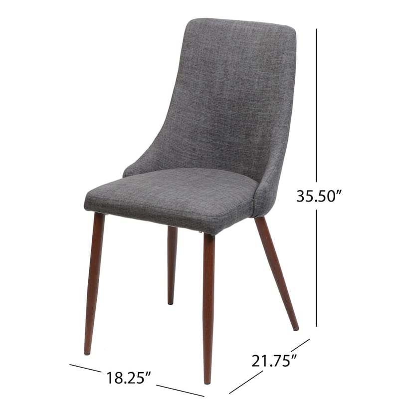 Sabina Mid Century Fabric Dining Chair (Set of 2) by Christopher Knight Home