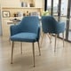 preview thumbnail 8 of 12, Nadya Mid Century Fabric Dining Chair (Set of 2) by Christopher Knight Home