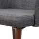 preview thumbnail 5 of 12, Nadya Mid Century Fabric Dining Chair (Set of 2) by Christopher Knight Home