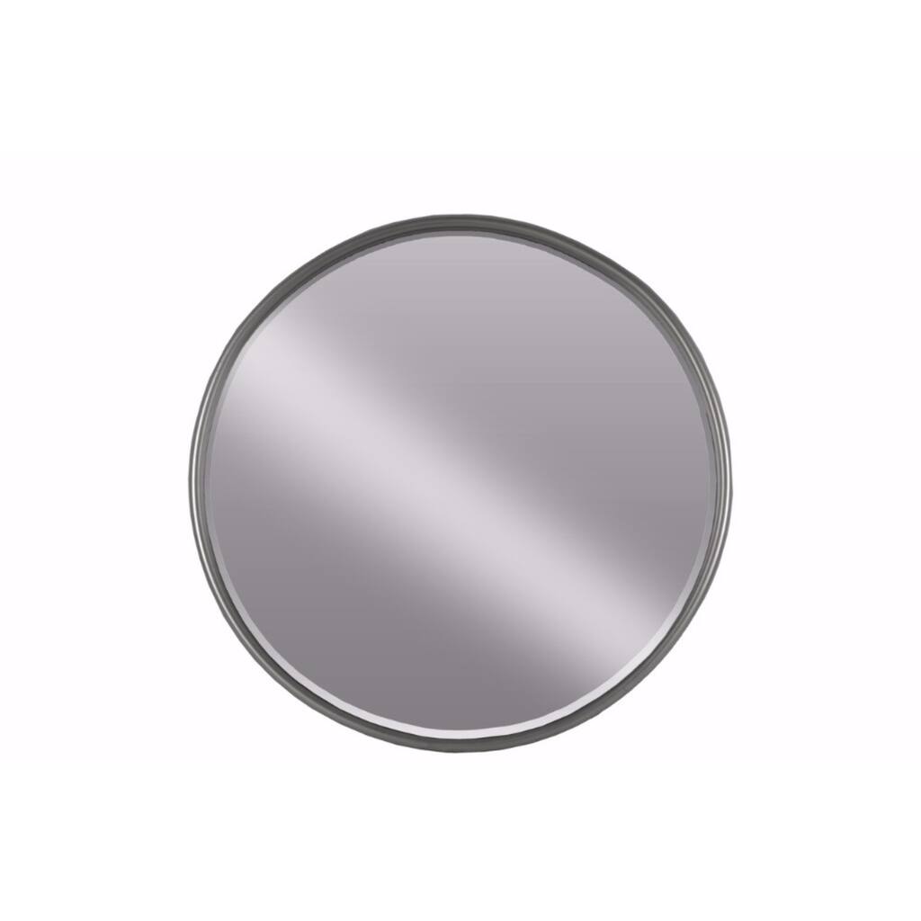 Flamboyant Mirror with Tubular Frame and Window Box-Small-Gray