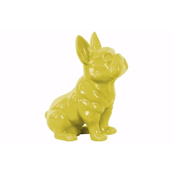 sitting french bulldog figurine in ceramic