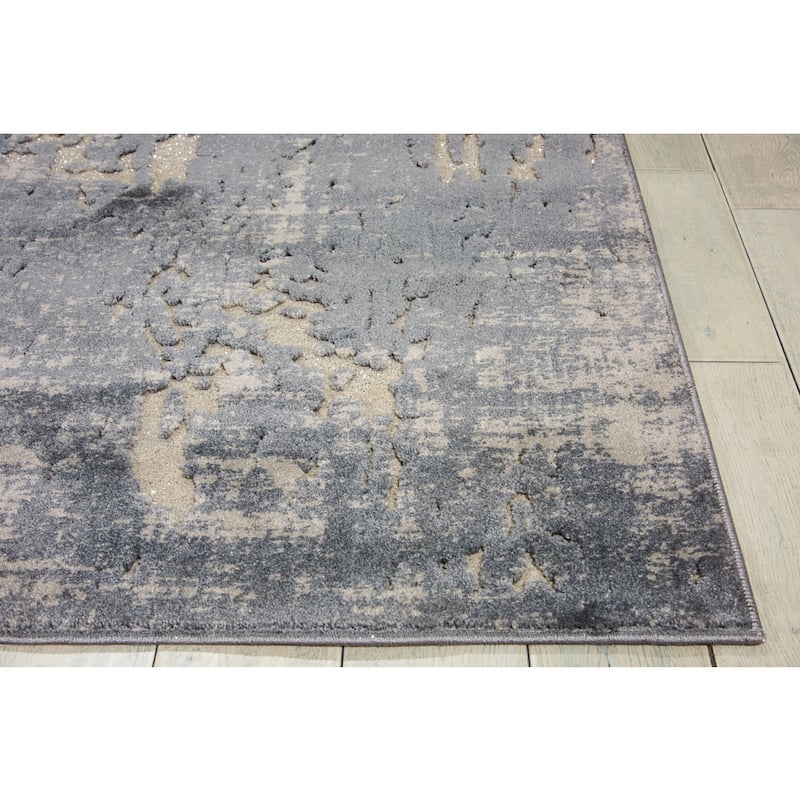 Nourison Gleam Abstract Shimmer Area Rug