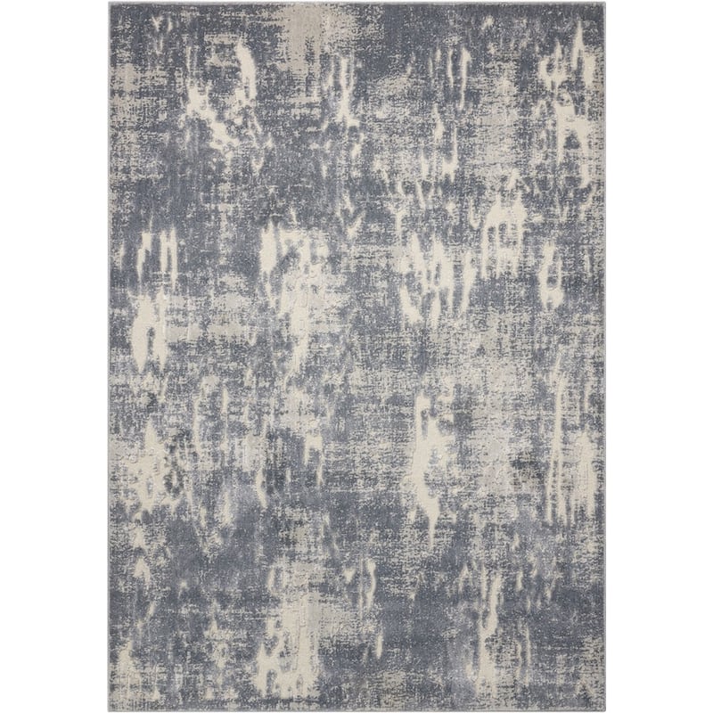 Nourison Gleam Abstract Shimmer Area Rug - 5' 3" x 7' 3" - Grey - Runner/Rectangle