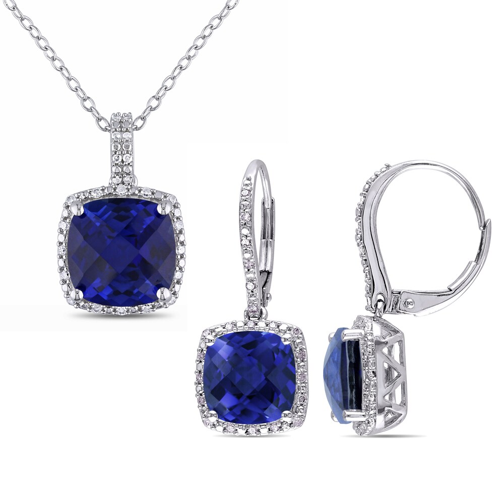 blue sapphire jewelry set