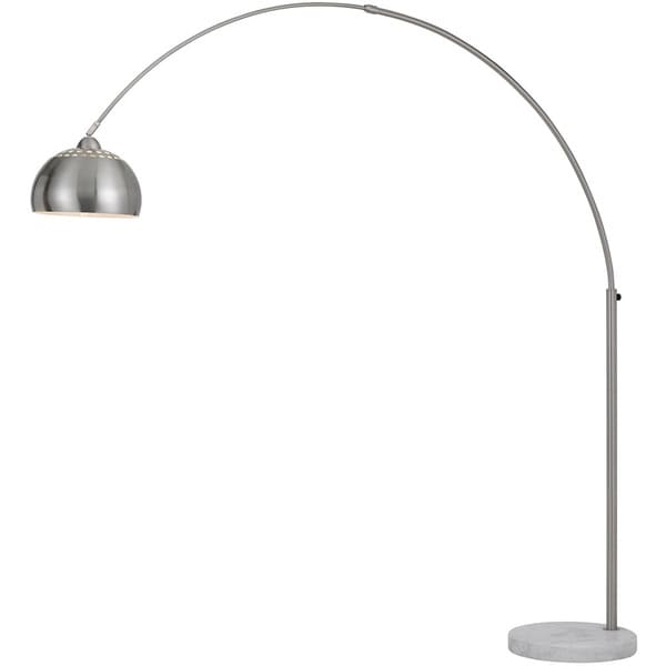 AF Lighting Brushed Nickel Orb Floor Lamp