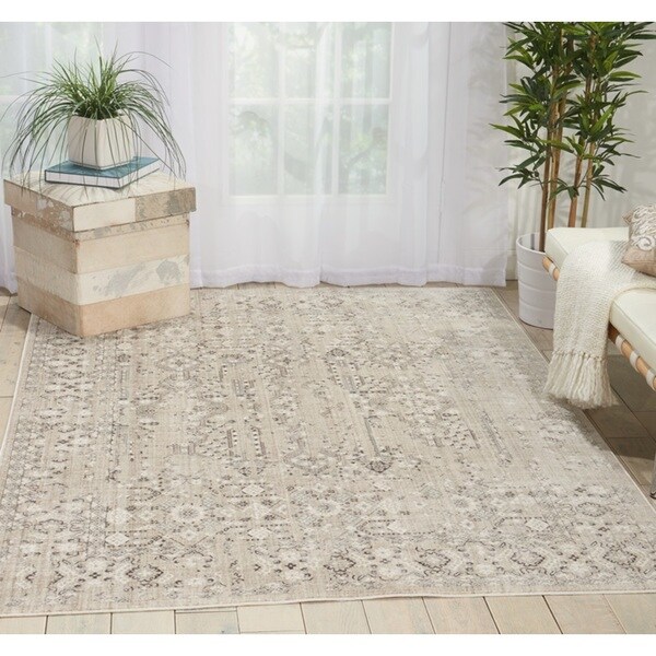 Shop Nourison kathy ireland Silver Screen Latte/Cream Area Rug 8' x