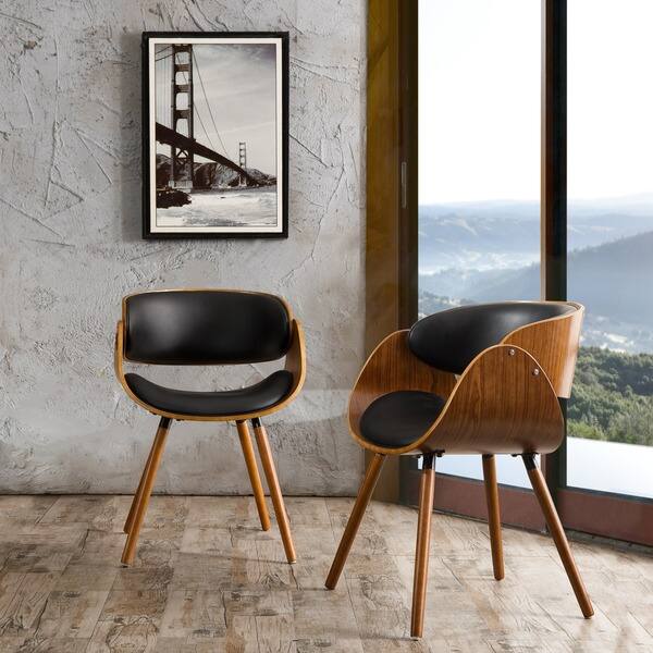 Corvus Contemporary Mid Century Modern Accent Chair Set Of 2 Overstock 18526177