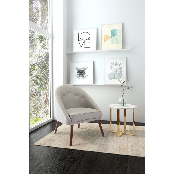 Shop Carter Occasional Chair Light Gray Free Shipping