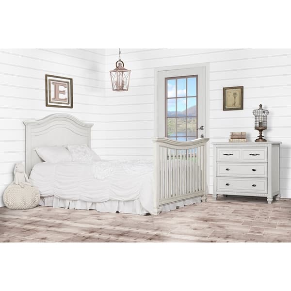 evolur madison dresser antique grey mist Evolur Madison 5-in-1 Curved Top Convertible Crib in Blush Pink – The  Baby's Room