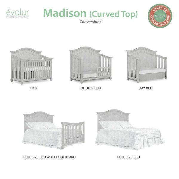 evolur madison crib