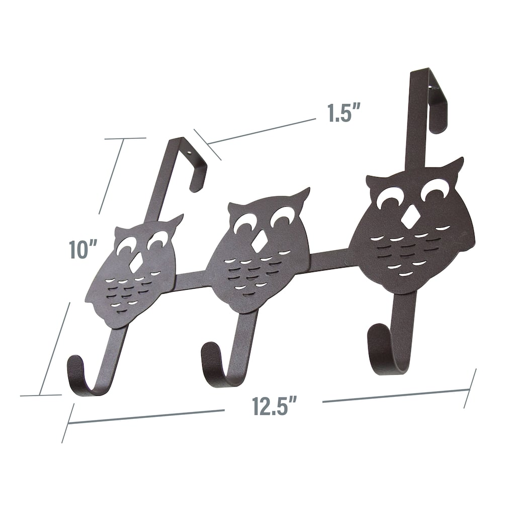 InStyleDesign Over the Door Owl 3 Hooks