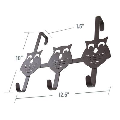 InStyleDesign Over the Door Owl 3 Hooks