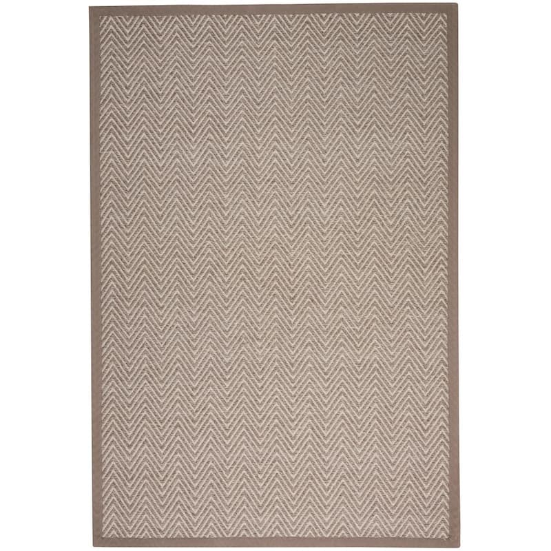 Nourison Kiawiah KIA01 Area Rug - 9' x 12' - Brown - Rectangle