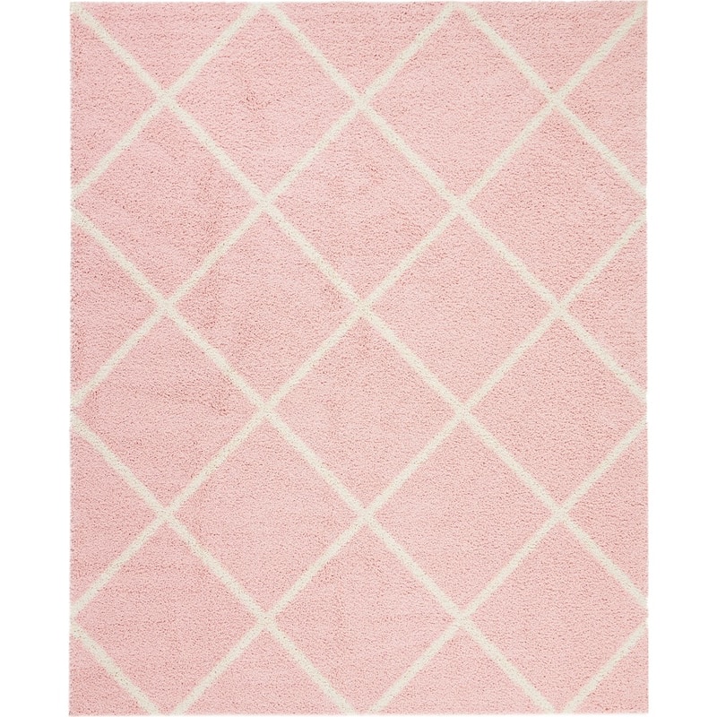 Nourison Brisbane Large Diamond Geometric Modern Shag Area Rug