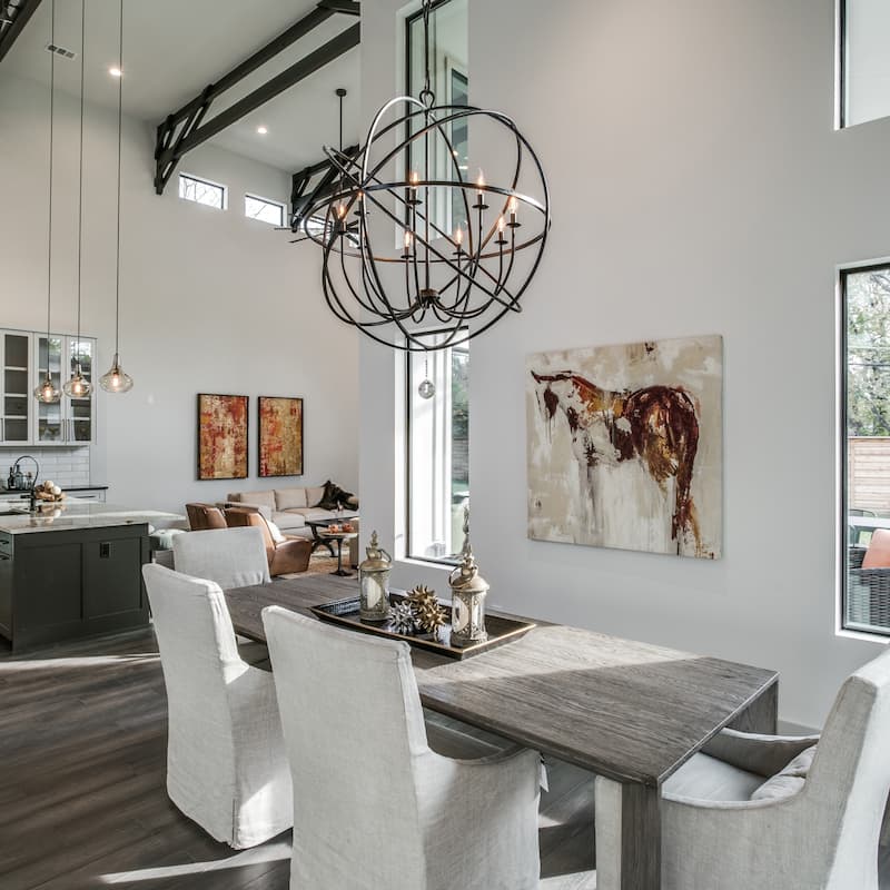 The Gray Barn Crooked Sky 6-light English Bronze and Crystal Globe Chandelier