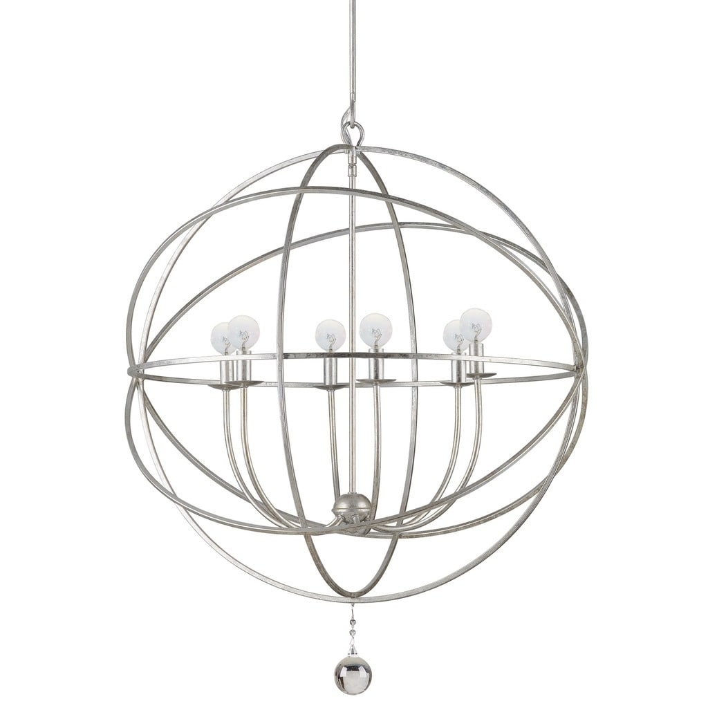 The Gray Barn Crooked Sky 6-light Old Silver Chandelier - Chandeliers For Bedrooms by Overstock.com
