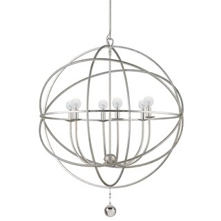 The Gray Barn Crooked Sky 6-light Old Silver Globe Chandelier