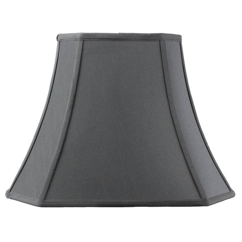 9x16x12 Square Cut Corner Shade Black Fabric/Gold Liner