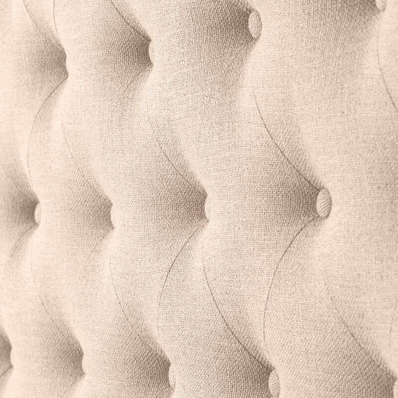 CorLiving Fairfield Tufted Fabric Bed with Wings, Twin/Single
