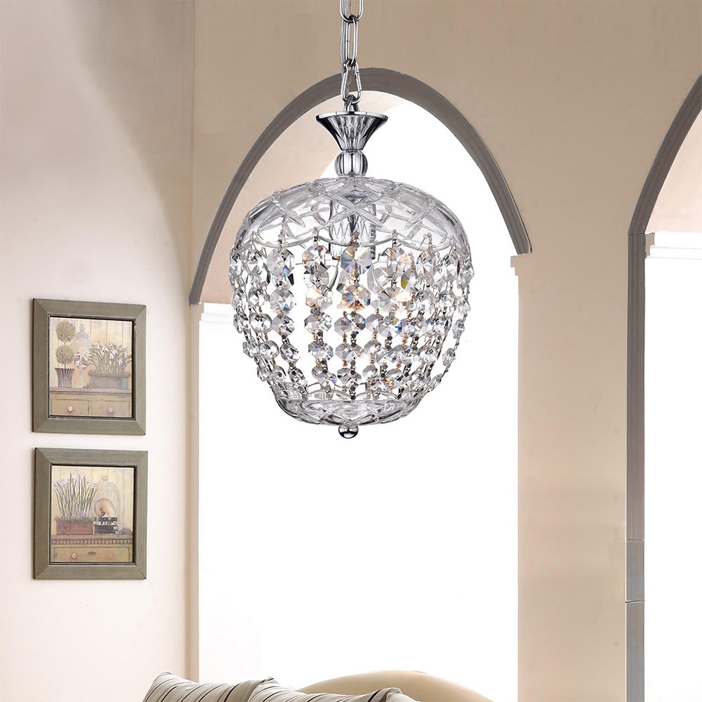 Warehouse of Tiffany Grifith Chrome Crystal Chandelier