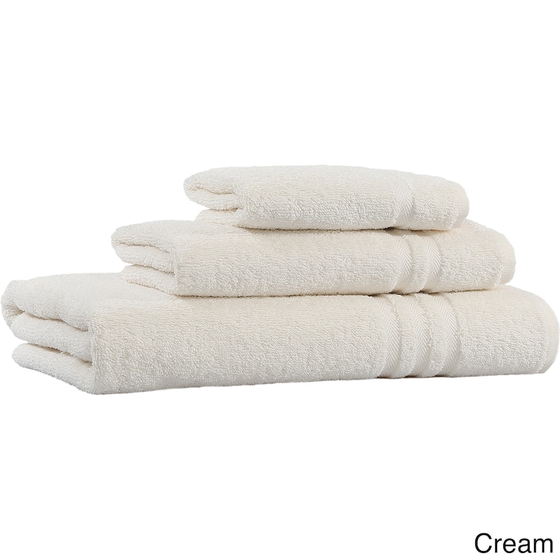 Porch & Den Patterson Hotel Turkish Cotton 3-piece Terry Towel Set - Cream