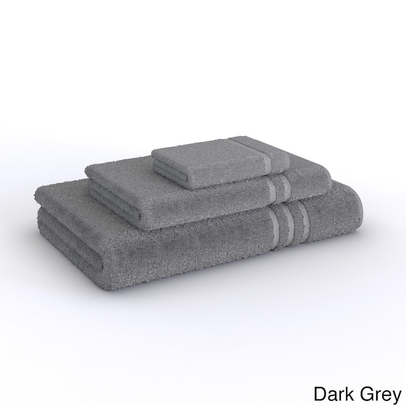 Porch & Den Patterson Hotel Turkish Cotton 3-piece Terry Towel Set - Dark Grey