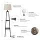 preview thumbnail 3 of 5, Carbon Loft Gallatin Lighting 3-way 58-inch Distressed Iron Etagere Floor Lamp