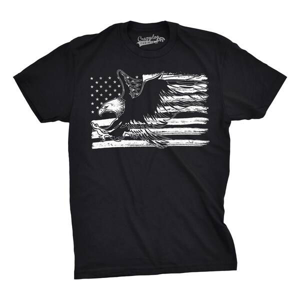 Shop Mens Eagle Over Grunge Flag Funny T Shirts Vintage Cool