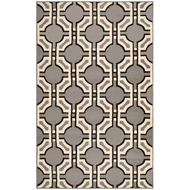 Modern Geometric Art-Deco Trellis Power-Loomed Indoor Area Rug by Superior