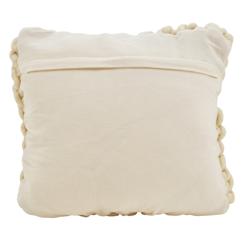 Chunky Cable Knit Design Accent Cushion Wool Throw Pillow