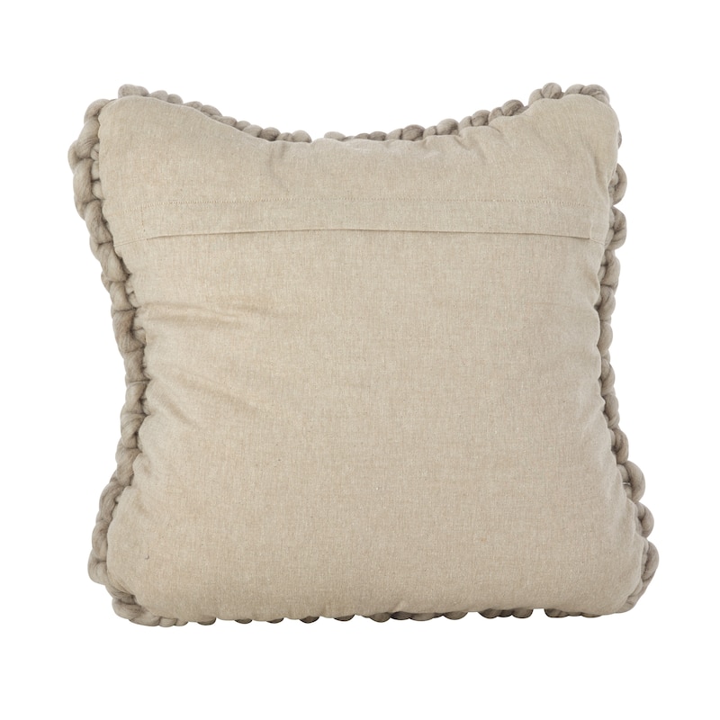 Chunky Cable Knit Design Accent Cushion Wool Throw Pillow
