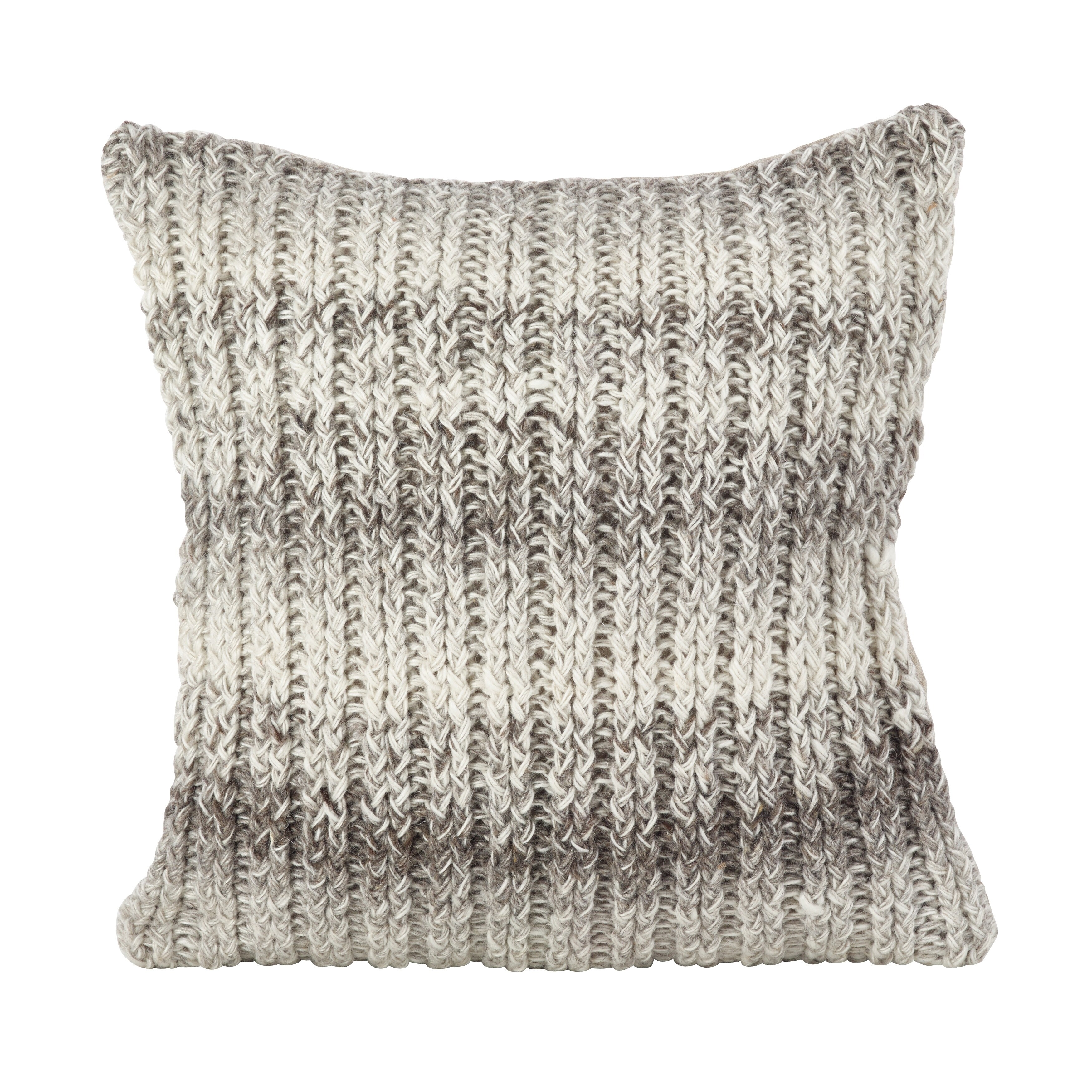 Shop Hand Knit Ombre Design Accent Cushion Wool Down Filled Throw