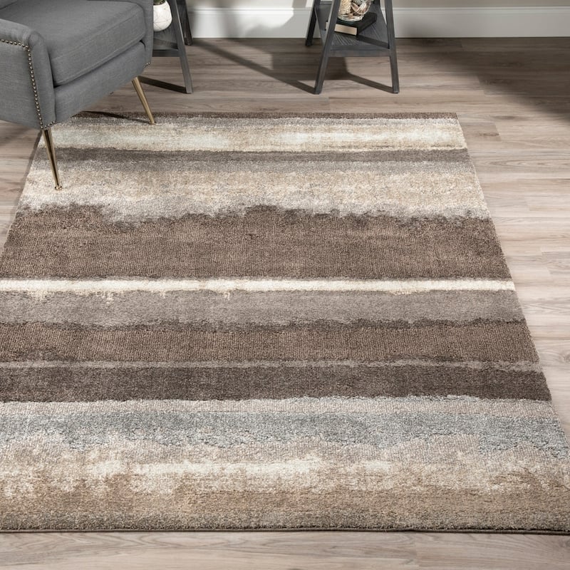 ADDISON Wellington Landscape Brown/Ivory Area Rug (3'3"X5'3") - 3'3" x 5'3"