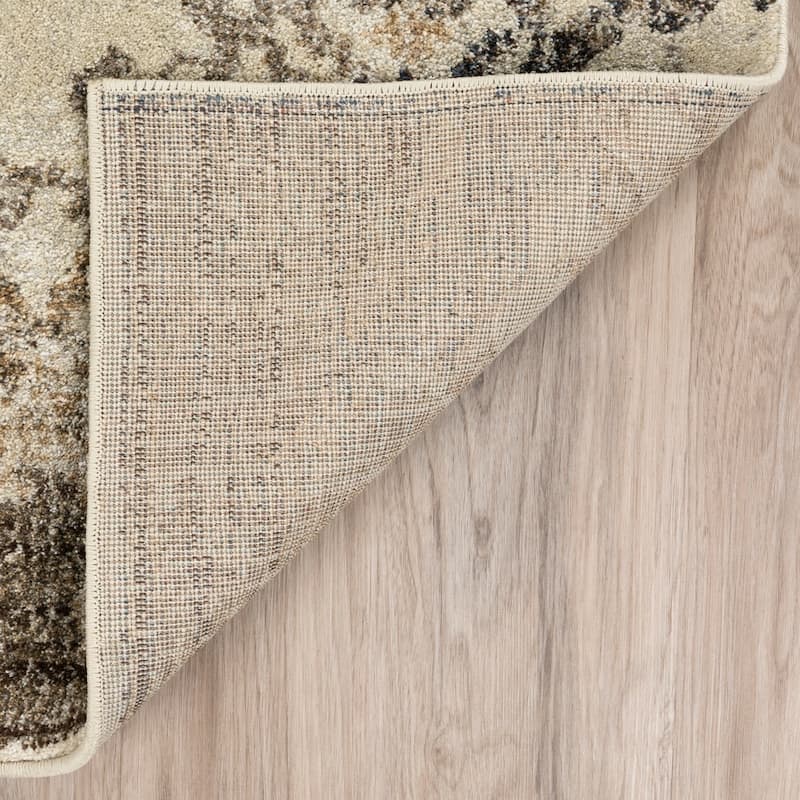 ADDISON Wellington Nottingham Brown/Ivory Area Rug (3'3"X5'3") - 3'3" x 5'3"