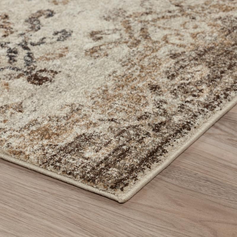 ADDISON Wellington Nottingham Brown/Ivory Area Rug (3'3"X5'3") - 3'3" x 5'3"