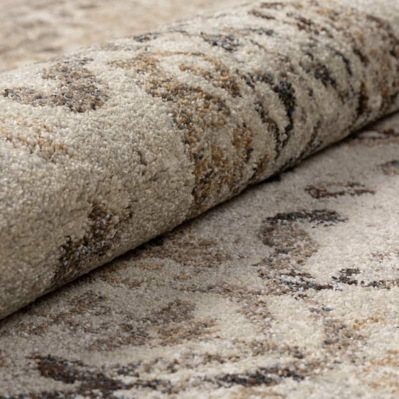 ADDISON Wellington Nottingham Brown/Ivory Area Rug (3'3"X5'3") - 3'3" x 5'3"