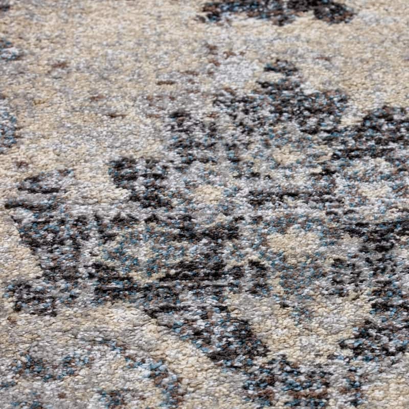 Addison Wellington Nottingham Grey/Blue Area Rug (9'6 x 13'2) - 9'6" x 13'2"