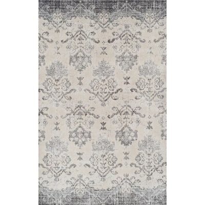 Addison Wellington Nottingham Grey/Blue Area Rug (9'6 x 13'2) - 9'6" x 13'2"