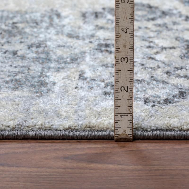 Addison Wellington Nottingham Grey/Blue Area Rug (9'6 x 13'2) - 9'6" x 13'2"