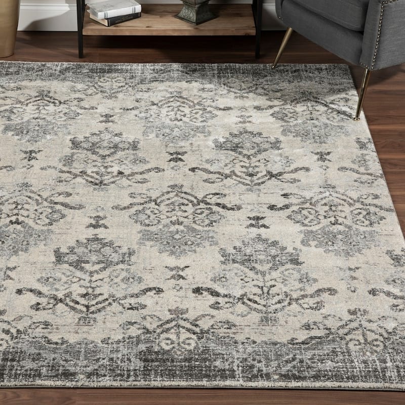 Addison Wellington Nottingham Grey/Blue Area Rug (9'6 x 13'2) - 9'6" x 13'2"