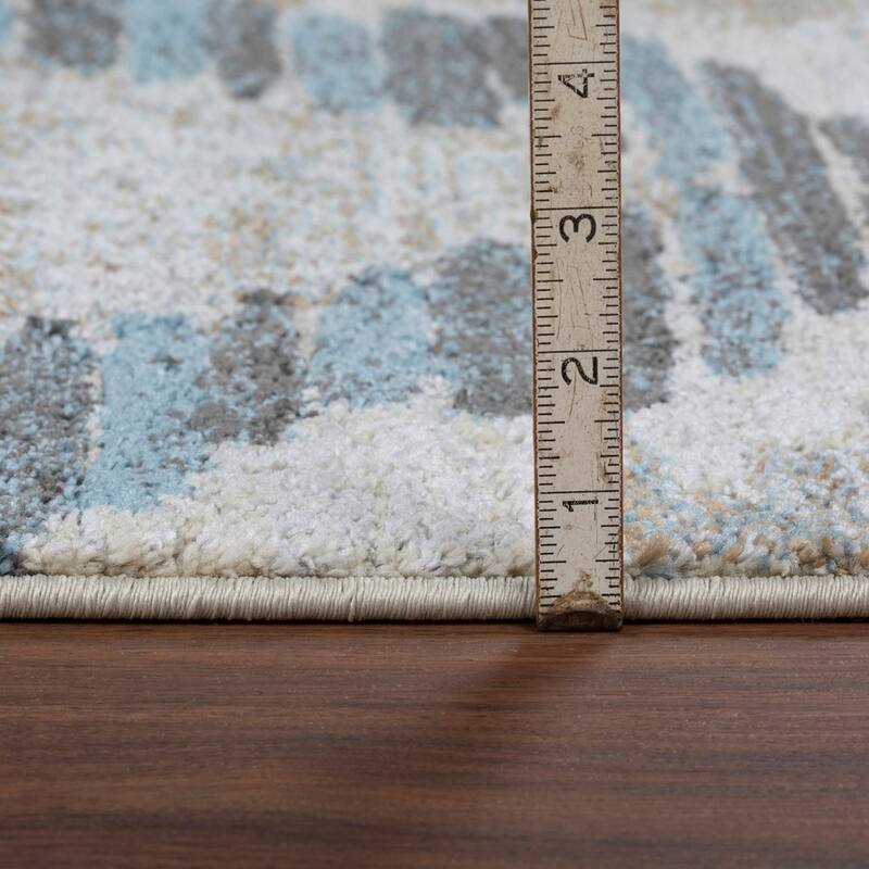 ADDISON Wellington Trellis Blue/Gray/Ivory Area Rug 7'10"X10'7" - 7'10" x 10'7"
