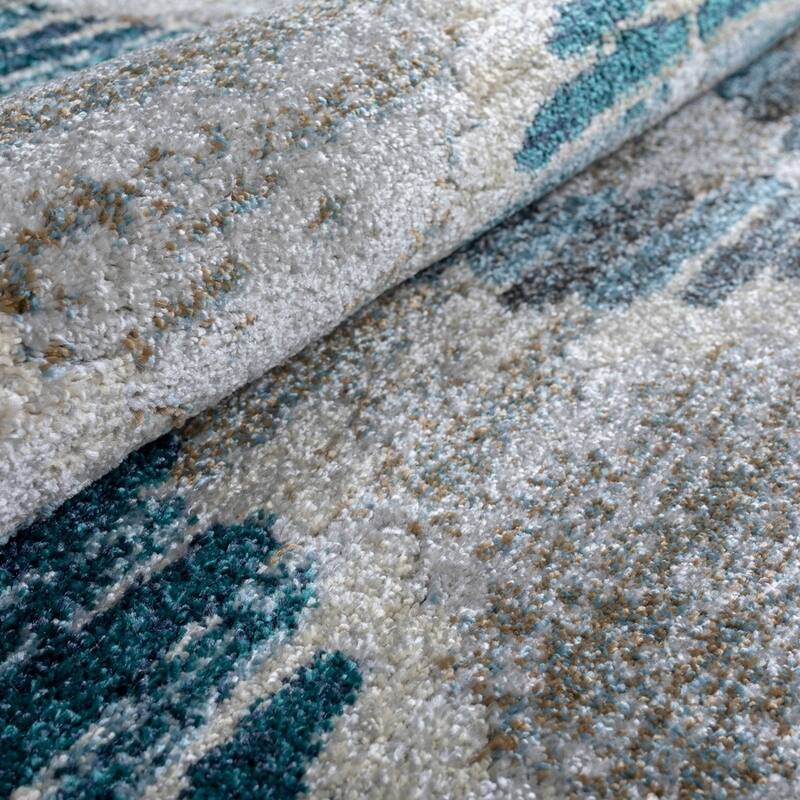 ADDISON Wellington Trellis Blue/Gray/Ivory Area Rug 7'10"X10'7" - 7'10" x 10'7"