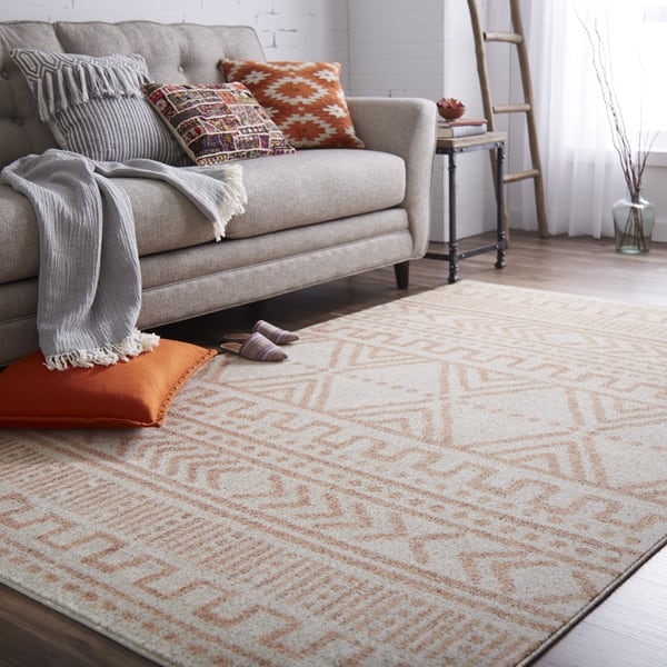Mohawk Prismatic La Paz Neutral Tribal Area Rug 8 X 10 La Paz Neutral Tribal Area Rug